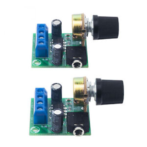 2PCS LM386 Mini Audio Power Amplifier Board DC3~12V Module Adjustable Volume