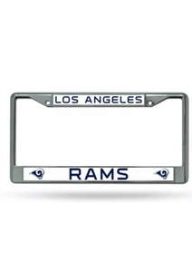Los Angeles Rams NFL Chrome License Plate Frame. CLEARANCE CLOSEOUT REDUCED CUT - Picture 1 of 1
