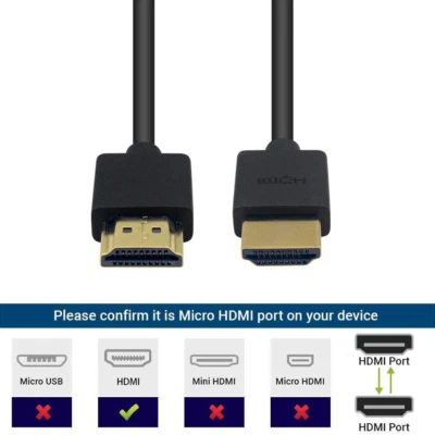 UPERFECT - HDMI to HDMI Cable 4K 60Hz 2160p HDR FULL HD Connector High Speed DE - Bild 1 von 4