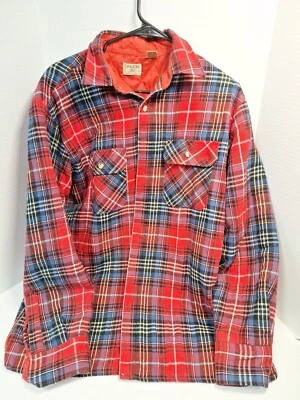 VTG Oakton LTD, Button Up Shirt,  Quilted, Plaid, Mens Size L, Long Sleeve - Image 1 of 4