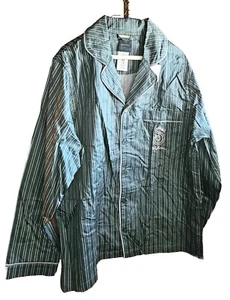 Harry Potter Slytherin House Pottery Barn Teen Green/White Pajama Top Size Large - Picture 1 of 8