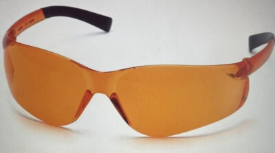 Óculos de segurança 2 pares Pyramex S2540S Ztek armação laranja/lente NOVO - Imagem 1 de 4