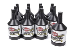 RED LINE V-TWIN MOTORCYCLE 20W60 MOTOR OIL CASE OF 12 HARLEY DAVIDSON RED12624 - Picture 1 of 1