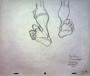 FIRE & ICE 1982 Brian RAY Matita SUBHUMAN firmata produzione disegnata a mano #RB - Foto 1 di 2