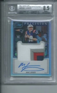 MAC JONES 2021 PANINI ONE PRECISION RPA ROOKIE PATCH AUTO RC #D 11/30 BGS 8.5 10 - Picture 1 of 2