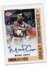 2017-18 Panini NBA Hoops Great SIGnificance Michael Cooper #GS-MCP Auto