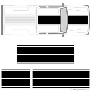 Dual Rally Racing Stripes 3M Vinyl Double Stripe Decals for Ford Ranger - Picture 1 of 7