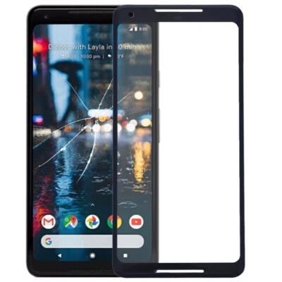Front Screen Outer Glass Lens for Google Pixel 2 XL (Black) - Image 1 of 4