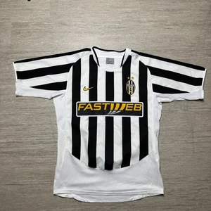 Vintage Nike Juventus Pavel Nedved Jersey 03/04 #11 Home Soccer Futbol Jersey S - Picture 1 of 7