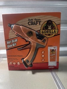 Brand New Gorilla Hot Glue Gun Kit Dual Temp Full Size plus 30 Hot Glue Sticks - Picture 1 of 2