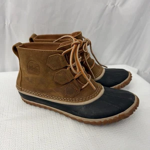 Sorel Out N About Plus Duck Boots Womens Size 6.5 Tan Brown Waterproof  - Picture 1 of 9