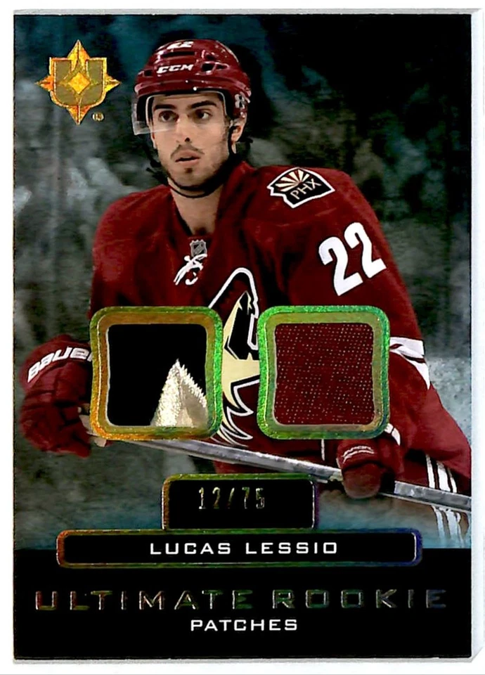 2013-14 UD Ultimate Collection Lucas Lessio Rookie Patch /75 #URJ-LL Phoenix - Image 1 of 2