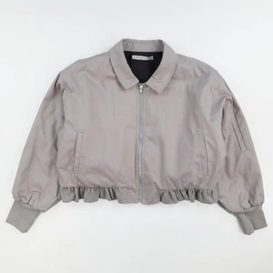AARON ESH Herren Rüschen Ripp Bomber Jacke Grau Baumwolle Polyester Größe XL UVP 770 - Bild 1 von 12