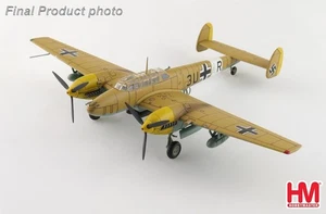 Hobby Master 1/72 HA1817 BF110E-2 Trop Messerschmitt 3U+AR 7/ZG26 1941 weathered - Foto 1 di 9