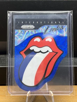2025 Prizm International Licks Die-Cut Silver The Rolling Stones France #8 /75 - Image 1 of 4