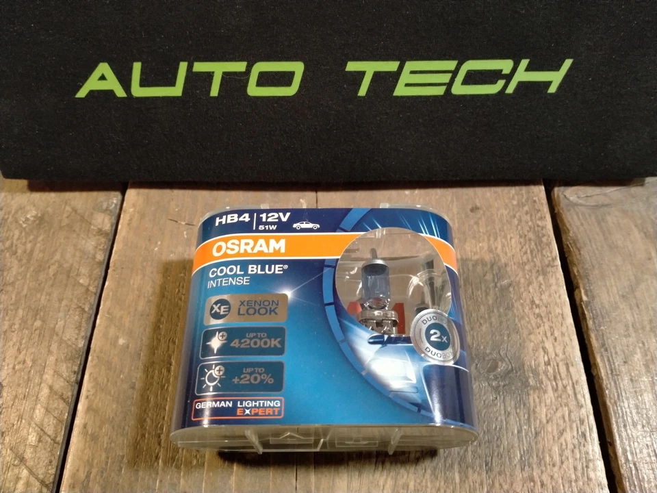 Osram Cool Blue Intense Bulbs Xenon Look HB4 H8 4200k Headlight Fog Light 51W - Image 1 of 2