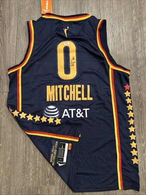 Kelsey Mitchell Indiana Fever Autograph Signed Jersey! Psa Coa  - Image 1 of 3