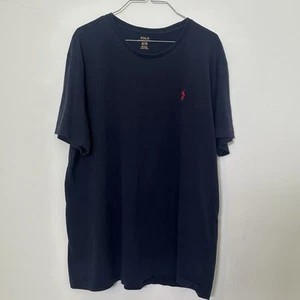 POLO RALPH LAUREN Navy T Shirt Tee Short Sleeve Cotton Mens XL - Picture 1 of 6