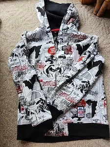 Sudadera con Capucha Ecko Unlimited Tira Cómica Arte Gráfico Progreso Blanco/Negro Para Hombre Grande - Imagen 1 de 8
