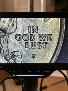 2005-P "In God We Rust" strike through grease error Kansas Quarter - Picture 1 of 3