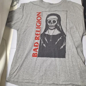 Vintage Bad Religion T Shirt Mens XL Unholy Nun Skeleton Punk Tour 2013 - Picture 1 of 7