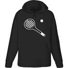 'Racket and ball ' Adult Hoodie / Hooded Sweater (HO040312)