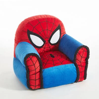 Idea Nuova Marvel Spiderman Figura Bolsa de Frijoles Silla con Borde Sherpa, Edades 3+ Foto 1 de 4