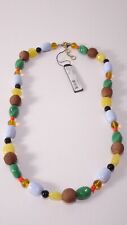 Aqua Multicolor Beaded Necklace 36