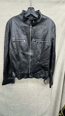 Кожаная куртка Vipa черная Vera Pelle размер 34 мужская маленькая женская средняя - Изображение 1 из 4