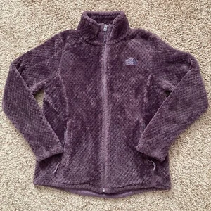 The North Face Full-Zip Jacket Women's M Purple Plush Soft Fleece Zip Pockets - Picture 1 of 18