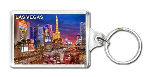LAS VEGAS NEVADA MOD8 KEYRING SOUVENIR LLAVERO