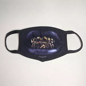 Grill'em Face Mask - Gold Grills face covering - Streetwear Reusable Adult Mask - Picture 1 of 12