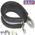 Sealey P-Clip Rubber Lined 21mm Pack of 25 Metal Clamps Retaining Hose Cable