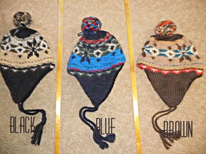 Neu mit Etikett American Eagle Herren Strick/Fleece Trapper Mütze Wolle - Bild 1 von 1