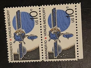 US STAMP Sc# 1557 1975 SPACE Mariner 10 MNH OG 10c Pair Beautiful Shape - #1742 - Picture 1 of 2
