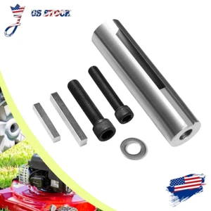 1" to 1 1/8" Engine Pulley Crank Shaft Sleeve Adapter Stainless Steel /1/4" Key - Picture 1 of 7