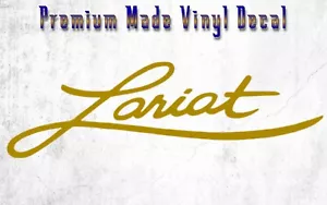 Calcomanía de vinilo troquelada Ford LARIAT Script muchos tamaños y colores - Imagen 1 de 5