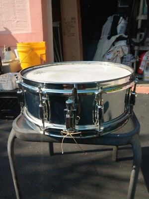 Vintage  Ludwig 14x5  Snare Drum Chrome Over Maple Shell - Image 1 of 4