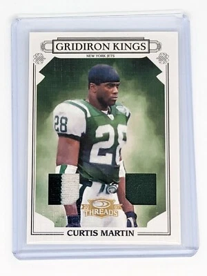  2007 Donruss Threads Pro Gridiron Kings Materials Prime #10 Curtis Martin /25 - Image 1 of 2