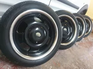 15" wolf race 40th anniversary alloy wheels 4 x 98 ford KA FIAT Citroën peugeot - Picture 1 of 24