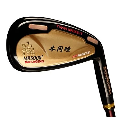 NEW MUTSUMI HONMA MH500X2 Iron Set 5-9 Pw 6pc RH Graphite Flex SR - Image 1 of 4
