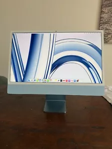 Apple iMac M3 24" 16GB RAM 10 core GPU 8 core CPU 256GB SSD Colore Blu - Foto 1 di 5