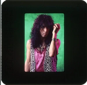 KISS PAUL STANLEY Original 35mm Slide Hot in the Shade Album 1990 W/Rights #11 - Picture 1 of 2