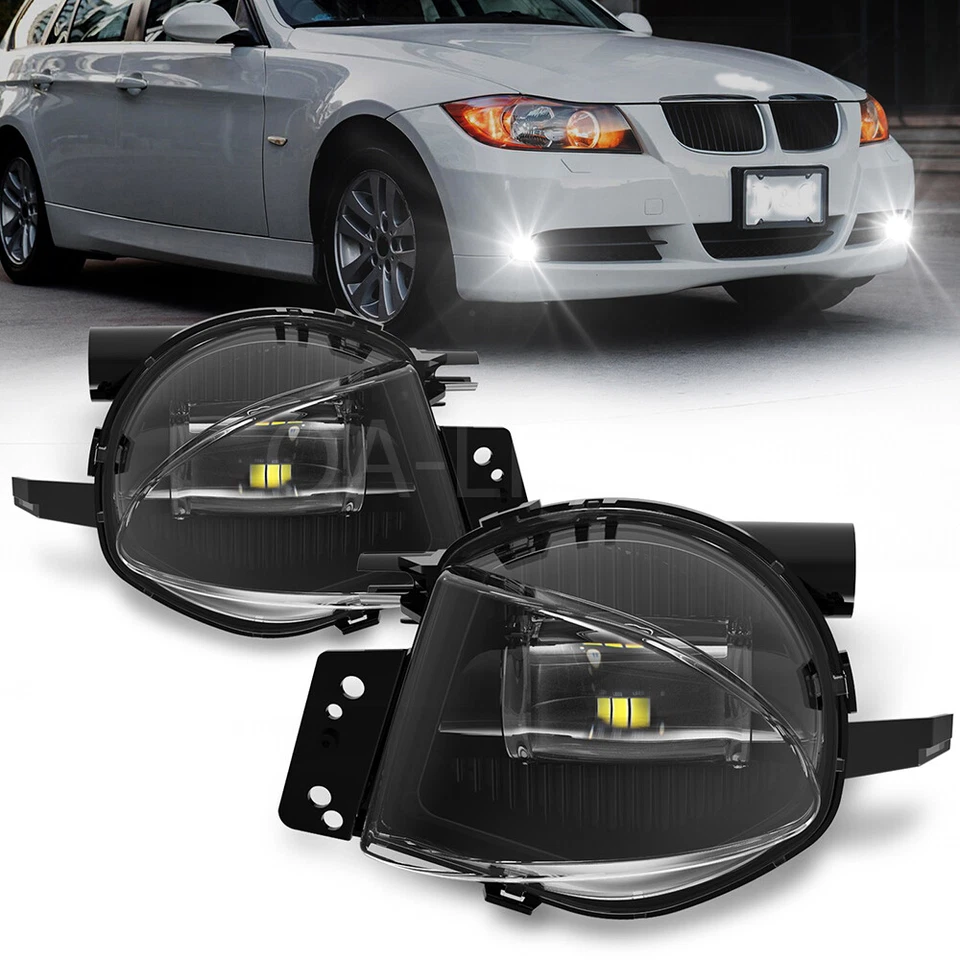 Светодиодные противотуманные фары подходят для 2006 07 08 BMW E90 E91 325i 330i 328i бампер лампы для седана - Изображение 1 из 4