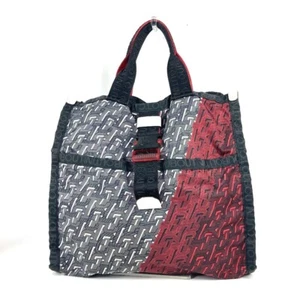 Christian Louboutin logo 2WAY Hand Bag Tote Bag Shoulder Bag Red/Black x White - Picture 1 of 20