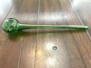 7.5" Premium Glass Pipe Bowl Long Stem Green - Picture 1 of 1