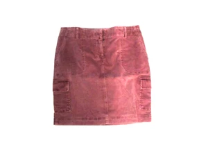 Falda cargo J. Jill, nueva con etiquetas, talla 6, elástica, ciruela lavada, pana con 6 bolsillos - Imagen 1 de 3