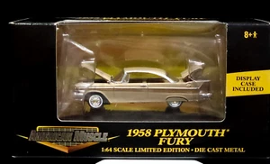 Ertl 58 1958 Plymouth Fury American Muscle Detailed Collectible Car w/Case Tan - Picture 1 of 3