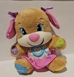 Fisher Price Laugh & Learn Smart Stages Sis Interactive Plush Toy Dog Puppy - Picture 1 of 3