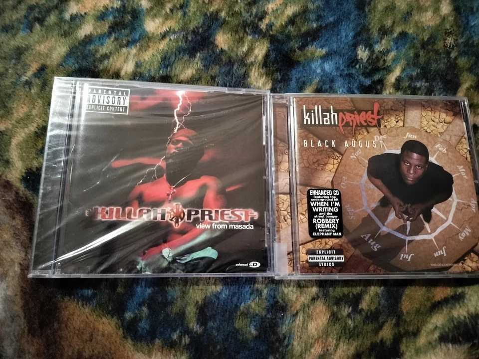 Killah Priest 2 New Cd Lot View From Masada  Black August Sunz Of Man Method Man Foto 1 de 4